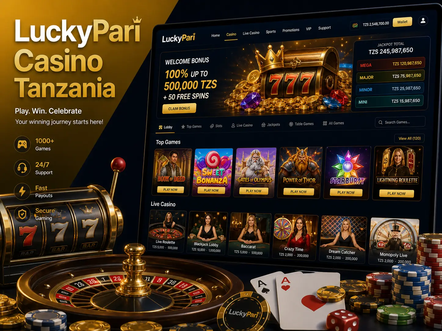 LuckyPari Casino Tanzania